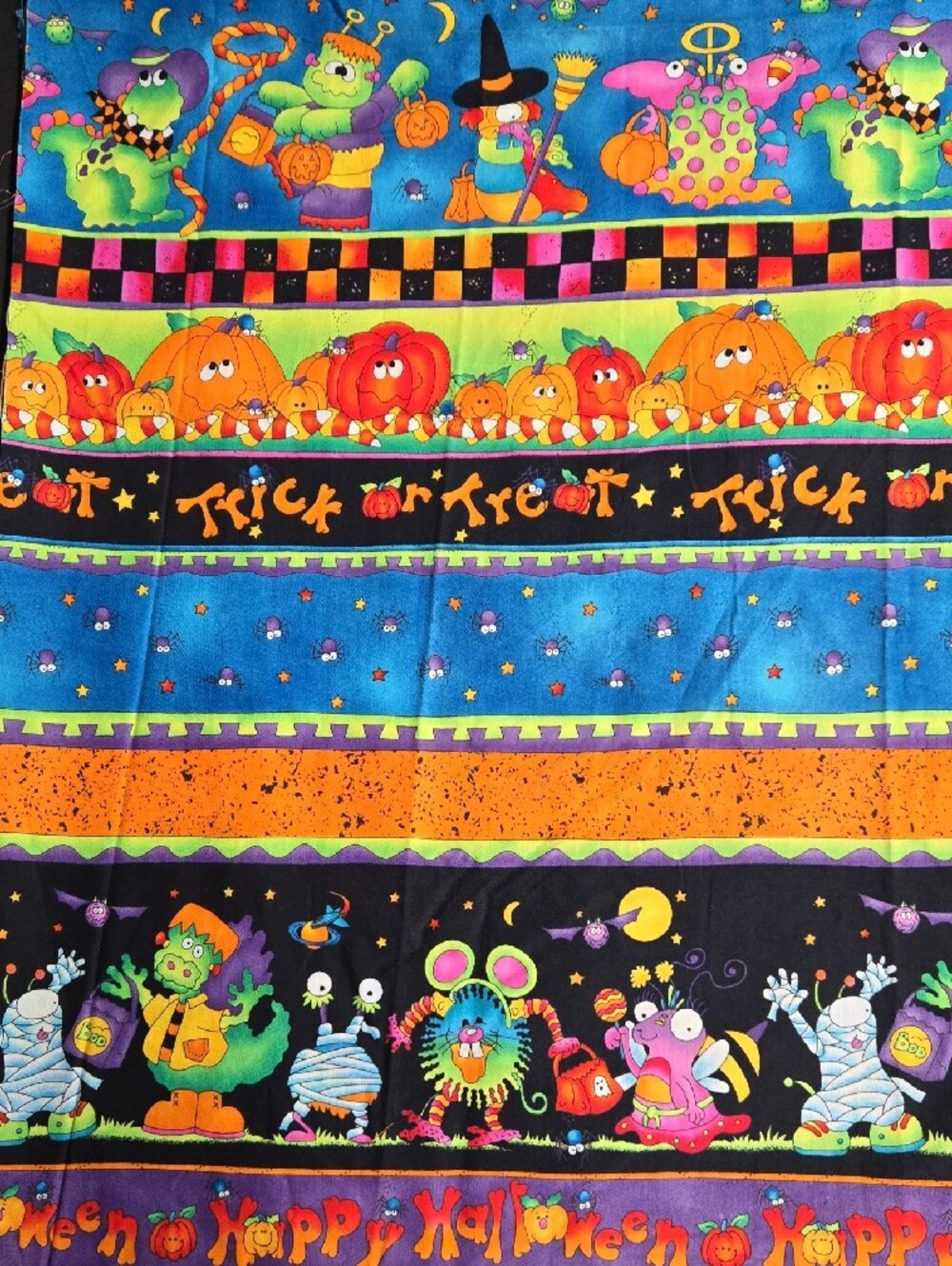 ๐๐๐KidStuff Boo To You , Cheri L. Strole Halloween Fabric 34"x44" - Picture 3 of 6